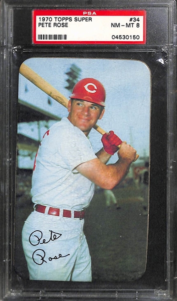 1970 Topps Super Lot - Pete Rose (#34) PSA 8 & Boog Powell SP (#38) PSA 7 (NM)